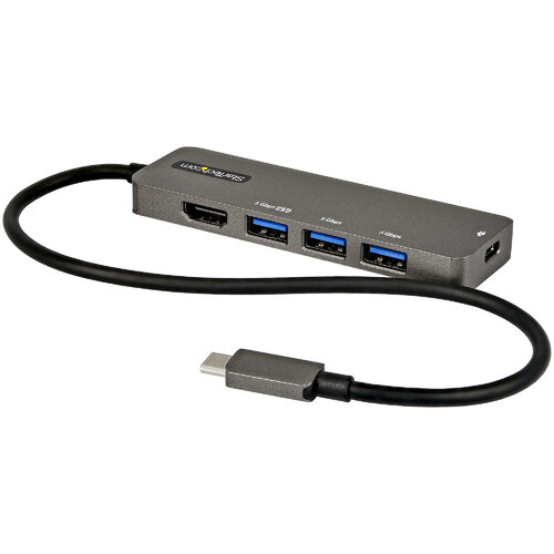 Docking Station StarTech.com USB-C con HDMI 4K y 3 Puertos USB 3.0 - Modelo DKT30CHPD3