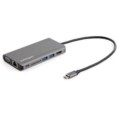 Docking Station StarTech.com - USB-C - HDMI - VGA - RJ-45 - SD - 3.5mm - USB - Macho/Hembra - DKT30CHVAUSP