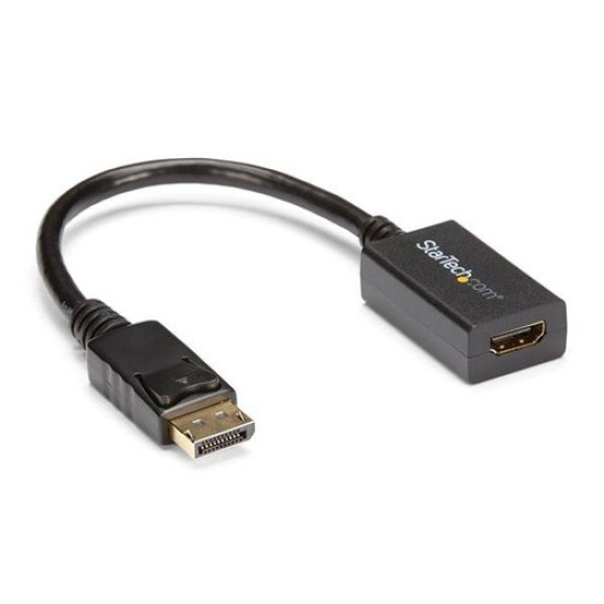 Adaptador de Vídeo StarTech.com DP2HDMI2 - DisplayPort a HDMI - Macho/Hembra - Negro - DP2HDMI2