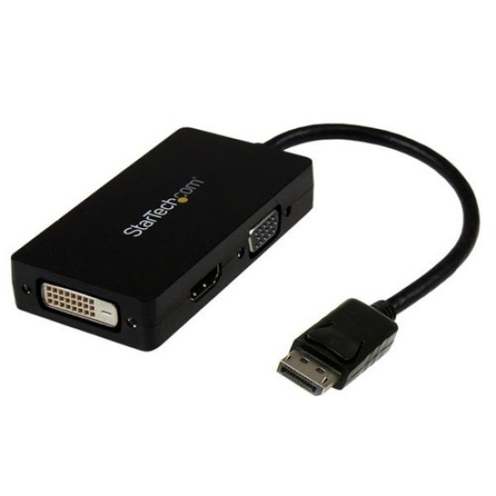 Convertidor de Video StarTech.com - DisplayPort a VGA/ DVI/ HDMI - 1080p - 1920x1200 - DP2VGDVHD