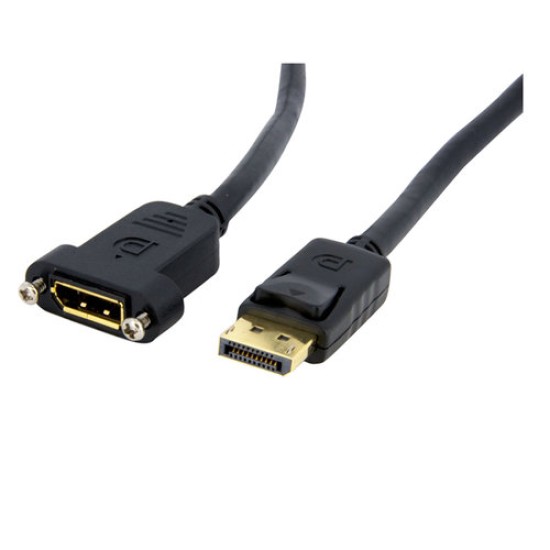 Cable StarTech.com DisplayPort - para Montaje en Panel - Hembra a Macho - 91cm - DPPNLFM3