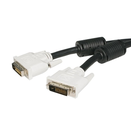 Cable StarTech.com de 7.6m para Pantalla DVI-D de Doble Enlace Dual Link - 2x DVI Macho - Negro - DVIDDMM25