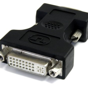 Adaptador de Video StarTech.com DVI-I a VGA Hembra a Macho Negro - DVIVGAFMBK