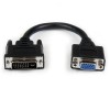 Adaptador Conversor StarTech.com - DVI-I a VGA - Macho a Hembra - 20cm - Negro - DVIVGAMF8IN Adaptador Conversor StarTech.com - DVI-I a VGA - Macho a Hembra - 20cm - Negro - DVIVGAMF8IN