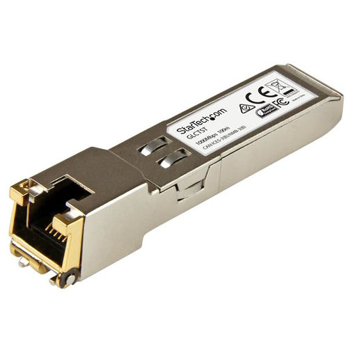 Transceptor SFP a RJ45 StarTech.com 1000BASE-T Gigabit Ethernet Modelo GLCTST