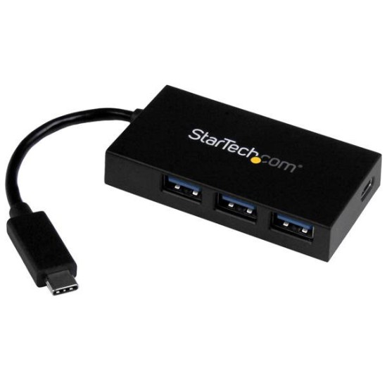 Hub StarTech.com HB30A3A1CFB - USB 3.0 - USB A - USB C - Negro - HB30A3A1CFB