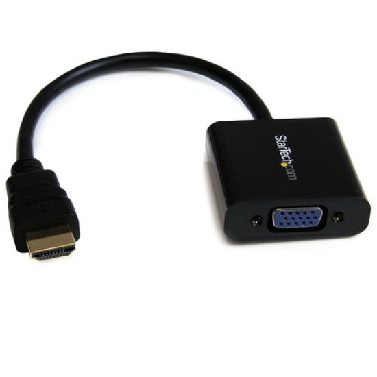 Adaptador de Video StarTech.com - HDMI a VGA - Macho/Hembra - Negro - HD2VGAE2