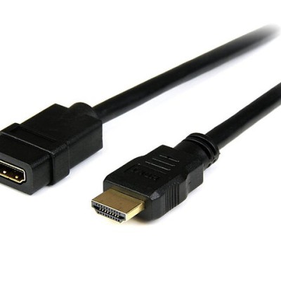 Extension HDMI StarTech.com - Macho a Hembra - 4K - 2Mts - Negro - HDEXT2M