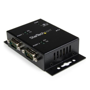 Hub Concentrador StarTech.com - USB - 2 Puertos de Pared - DIN - Negro - ICUSB2322I