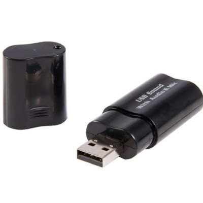 Adaptador StarTech.com de Sonido Externa USB a Estéreo 3.5mm - Negro - ICUSBAUDIOB