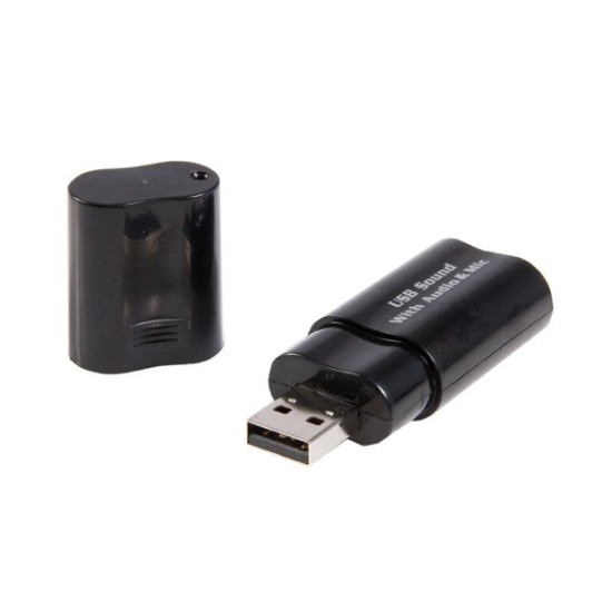 Adaptador StarTech.com de Sonido Externa USB a Estéreo 3.5mm - Negro - ICUSBAUDIOB