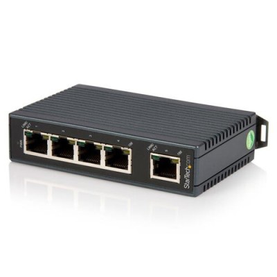 Switch StarTech.com IES5102 - 5 Puertos - Fast Ethernet - No Administrado - IES5102 Switch StarTech.com IES5102 - 5 Puertos - Fast Ethernet - No Administrado - IES5102