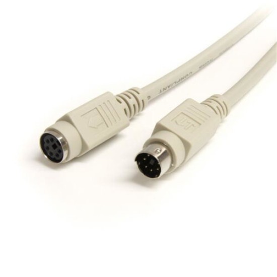 Cable de Extensión Startech.com KXT102 - 1.8Mts - para Teclado o Ratón - Beige - KXT102