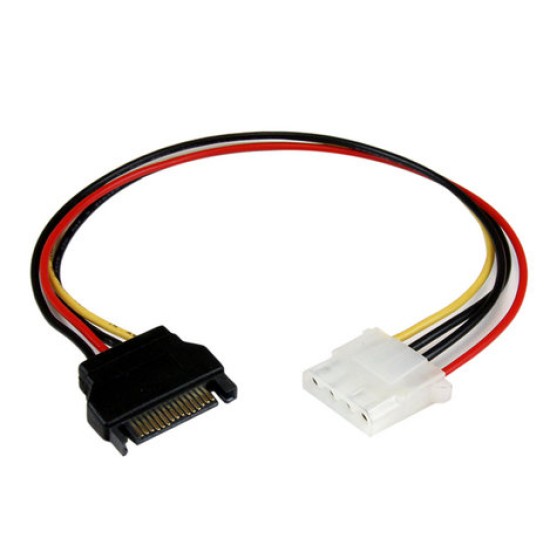 Cable de Alimentación StarTech.com - Molex 4 Pines - SATA 15 Pines - 30cm - LP4SATAFM12