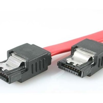 Cable SATA StarTech.com 7 Pines 45cm Cierre de Seguridad Rojo Modelo LSATA18