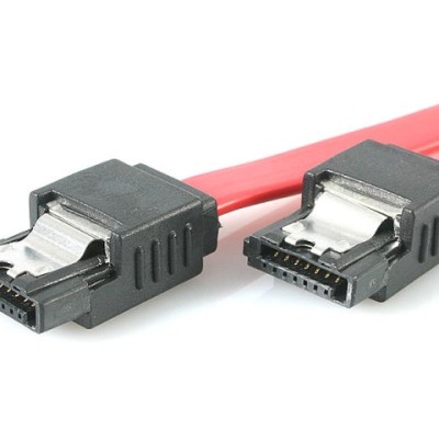 Cable SATA StarTech.com - 7 Pines - 20cm - Cierre de Seguridad - Rojo - LSATA8