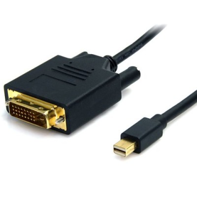 Adaptador de Video StarTech.com - Mini DisplayPort a DVI - 1920 x 1200 - Macho a Macho - 1.8 m - Negro - MDP2DVIMM6