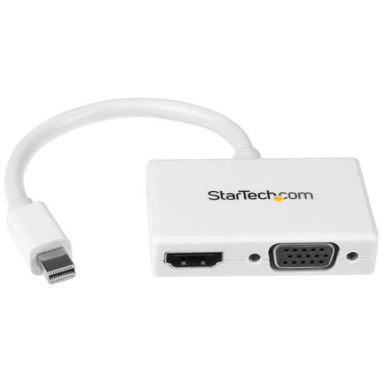 Convertidor de Video StarTech.com - Mini DisplayPort a HDMI/VGA - 1080p - Blanco - MDP2HDVGAW