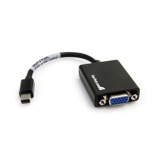 Convertidor StarTech.com MDP2VGA - Mini DisplayPort a VGA - Macho a Hembra - Negro - MDP2VGA