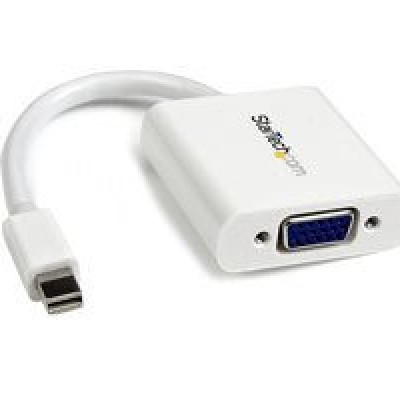 Convertidor StarTech.com MDP2VGAW - Conecta Mini DisplayPort a VGA - Blanco - MDP2VGAW