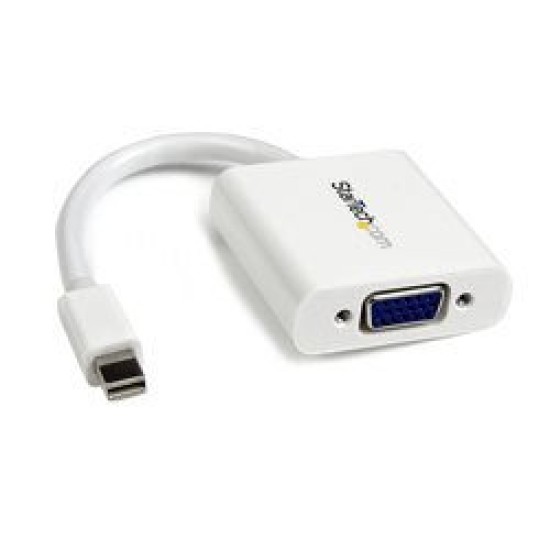 Convertidor StarTech.com MDP2VGAW - Conecta Mini DisplayPort a VGA - Blanco - MDP2VGAW