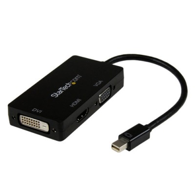 Convertidor StarTech.com MDP2VGDVHD - Mini DisplayPort a VGA/ DVI/ HDMI - MDP2VGDVHD