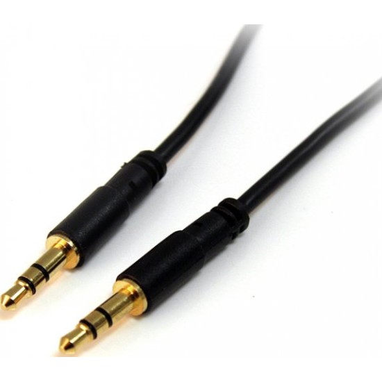 Cable de Audio StarTech.com - Estéreo - 3,5mm - Delgado 90 cm - M/M - MU3MMS