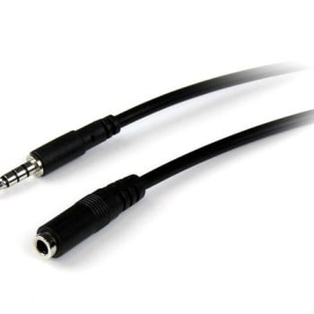 Cable Extensor StarTech.com para Audífonos y Diadema Headset 3.5mm - 2m - Modelo MUHSMF2M