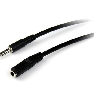 Cable StarTech.com Extensor para Audífonos y Diadema Headset Mini-Jack con Plug de 3.5mm - 2m - MUHSMF2M