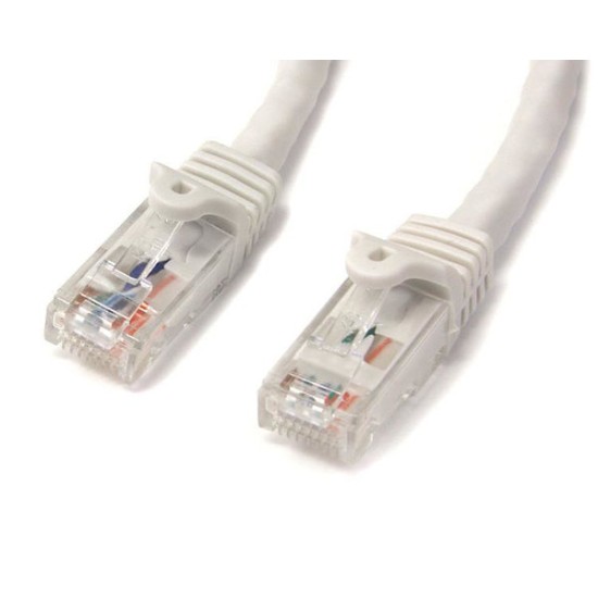 Cable de Red StarTech.com - Cat6 - RJ-45 - 5M - Blanco - N6PATC5MWH