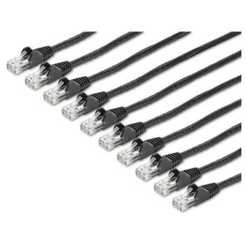Cable de Red StarTech.com Cat6 RJ-45 4.6m Negro - Pack de 10 Piezas - N6PATCH15BK10PK