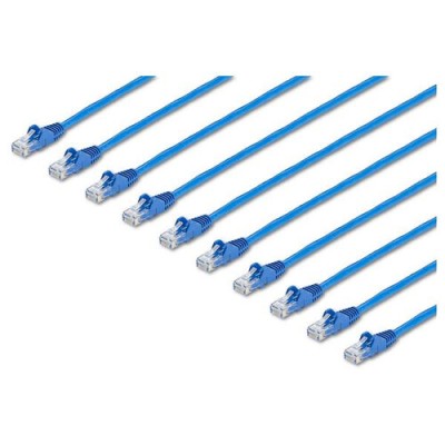 Cable de Red StarTech.com - Cat6 - RJ-45 - 2.1M - Azul - 10 Piezas - N6PATCH7BL10PK