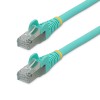Cable de Red StarTech.com - Cat6a - 1.8 m - Aguamarina - NLAQ-6F-CAT6A-PATCH Cable de Red StarTech.com - Cat6a - 1.8 m - Aguamarina - NLAQ-6F-CAT6A-PATCH