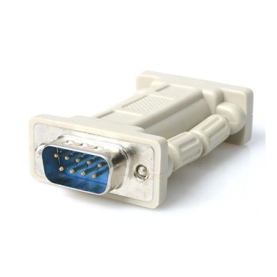 Adaptador StarTech.com NM9MF - Serial DB9 - Macho/Hembra - Blanco - NM9MF