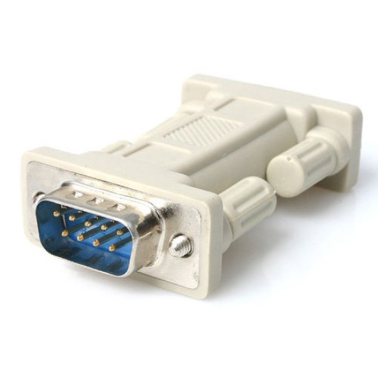 Adaptador StarTech.com Serial DB9 RS232 de Modem Nulo Macho a Macho - NM9MM