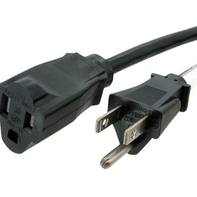 Cable StarTech.com PAC1016 - Extensor Alimentación PC Nema 5-15r a Nema 5-15p - Macho a Hembra - 1.8Mts - PAC1016