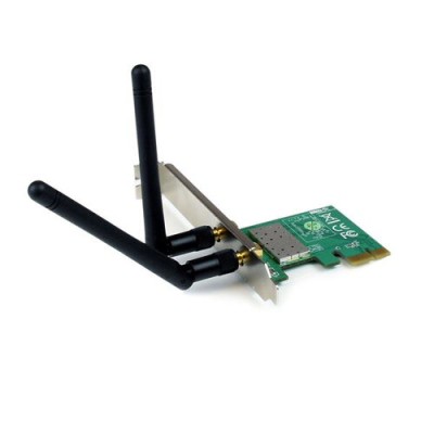 Tarjeta de Red StarTech.com - PCI-Express - 2.4 ~ 2.484 GHz - 300 Mbit/s - 2 Antenas Externas - PEX300WN2X2