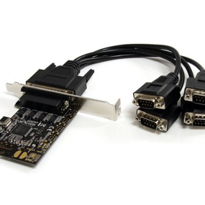 Tarjeta de Expansión StarTech.com - PCI-Express - 4x DB-9 - PEX4S553B