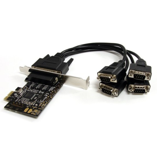 Tarjeta de Expansión StarTech.com - PCI-Express - 4x DB-9 - PEX4S553B