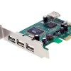 Tarjeta de Expansión StarTech.com - PCI-Express - 3x USB 2.0 Externo - 1x USB Interno - PEXUSB4DP