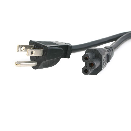 Cable StarTech.com PXT101NB3S - Estándar para Laptop NEMA 5-15P a C5 - 1.8 M - PXT101NB3S