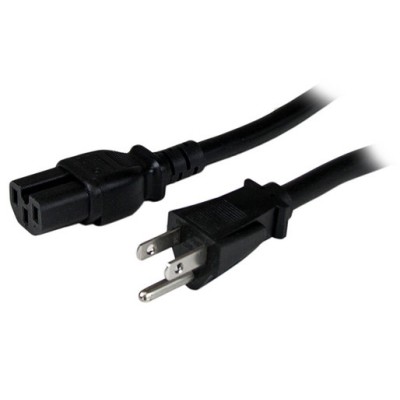 Cable de Alimentación StarTech.com 1.2m - 14AWG de PC - Nema5-15P a C15 Tierra - PXT515C154 Cable de Alimentación StarTech.com 1.2m - 14AWG de PC - Nema5-15P a C15 Tierra - PXT515C154