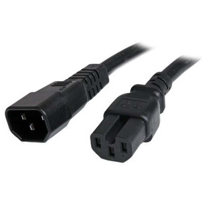 Cable StarTech.com 1.8m 14 AWG Adaptador Jumper Bridge IEC C14 a IEC C15 para Servidor UPS - PXTC14C156