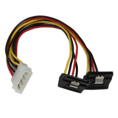 Cable de Alimentación StarTech.com - Molex 4 Pines - 2x SATA 15 Pines - 30 cm - PYO2LP4LSATR