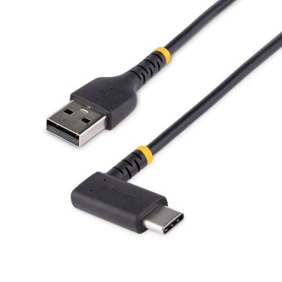 Cable USB StarTech.com R2ACR-15C-USB-CABLE - USB 2.0 a USB-C - Acodado - Ángulo Recto - 15cm - R2ACR-15C-USB-CABLE