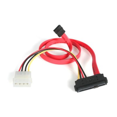 Cable de Alimentación StarTech.com - SAS 29 Pines a Molex 4 Pines - SATA 15 Pines - SAS729PW18