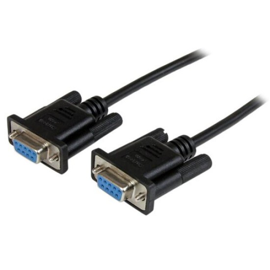 Cable Nulo de Módem StarTech.com - RS232 DB9 - 2m - Hembra a Hembra - SCNM9FF2MBK