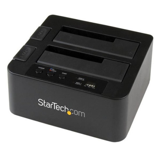 Docking Station Startech.com - 2.5"/3.5" - USB 3.0 - eSATA - SATA - HDD/SSD - 2 bahías - Negro - SDOCK2U33RE