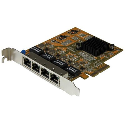 Tarjeta de Red StarTech.com - PCI-Express - 2000 Mbit/s - 4x Ethernet - ST1000SPEX43