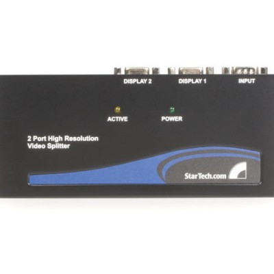 Duplicador Divisor StarTech.com ST122PRO - Vídeo VGA - 2 Puertos - 350MHz - Splitter - ST122PRO